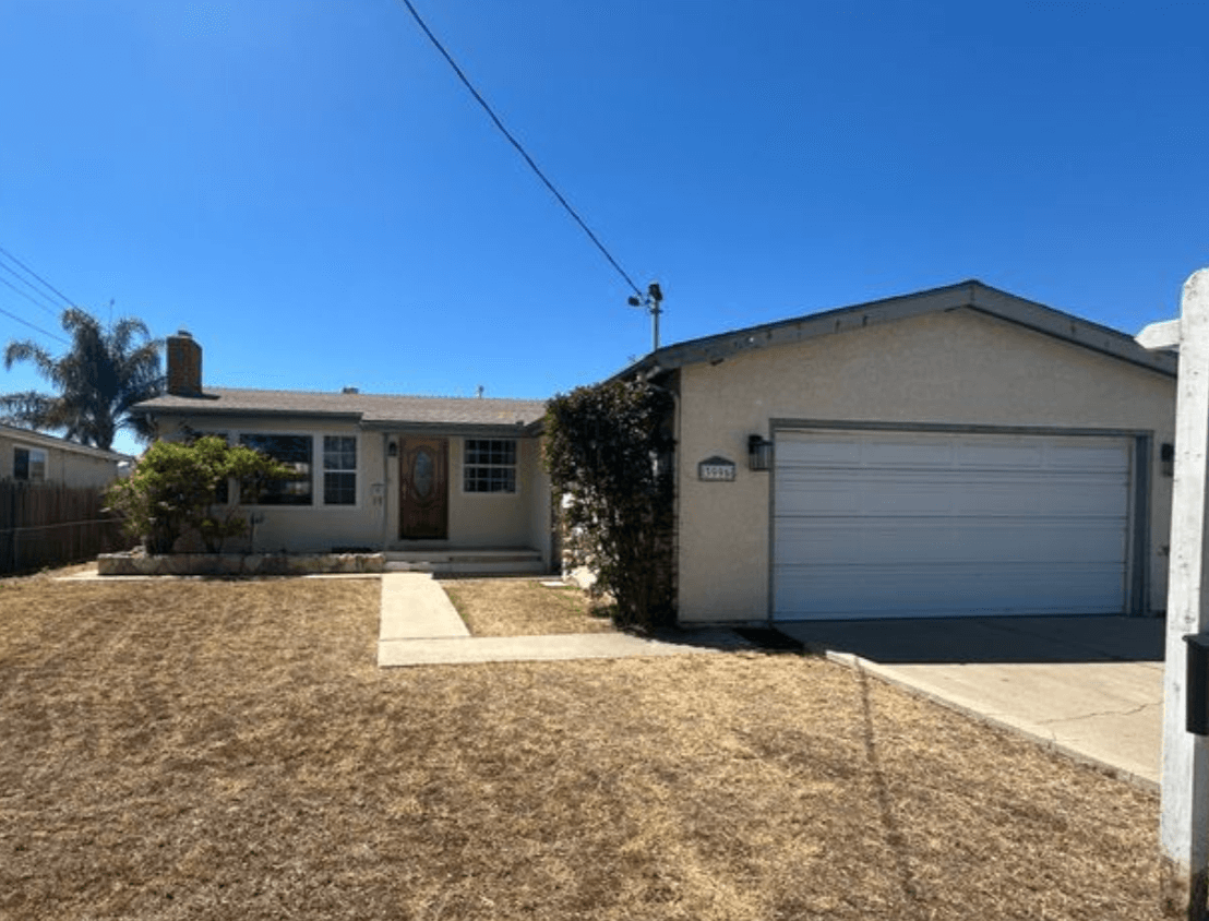 Recent Purchase-Clairemont-Divorce Sale